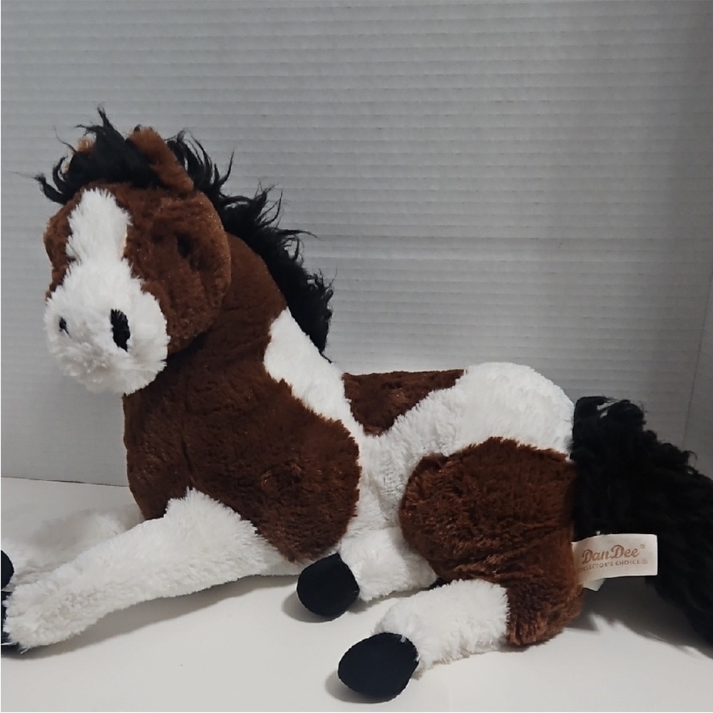 Brown and White Plush Horse by Dan Dee